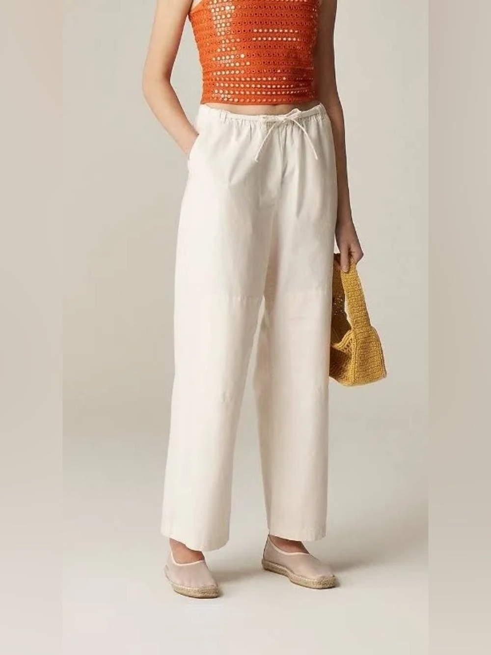 J.Crew Relaxed Knee Patch Cotton Utility Pants